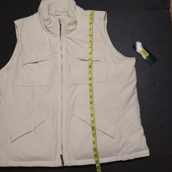 LAUREN RALPH LAUREN down blend NWT Arctic Nights vest Tundra Cream, 1X - Picture 16 of 16